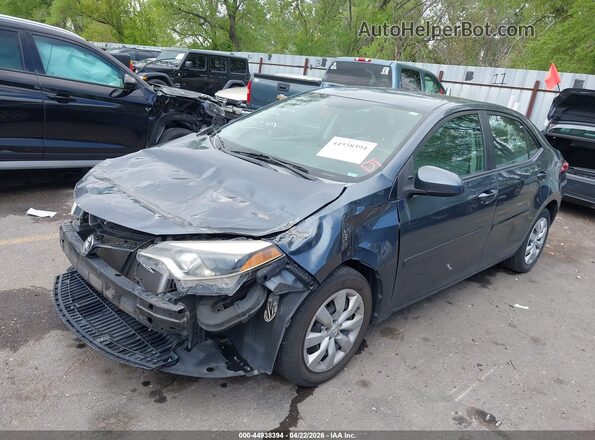2T1BURHE2GC692375 2016 TOYOTA LL Dark Blue Առջևի ձախ երեք քառորդ տեսարան