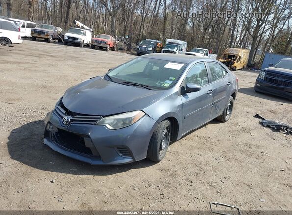 2T1BURHE3GC493089 2016 TOYOTA LL Gray Առջևի ձախ երեք քառորդ տեսարան