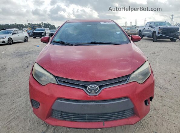 2T1BURHE3GC719485 2016 TOYOTA LL Red Widok z przodu