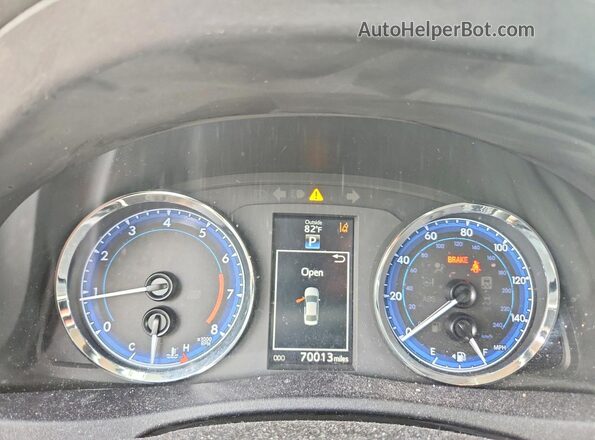 2T1BURHE3JC089779 2018 TOYOTA LL Gray ხელსაწყოთა პანელის ხედი