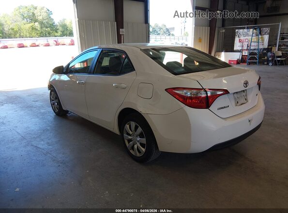 2T1BURHE4GC482974 2016 TOYOTA LL White Задня ліва чверть