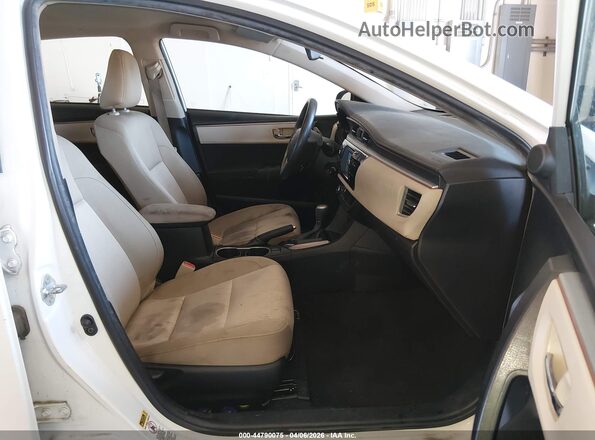 2T1BURHE4GC482974 2016 TOYOTA LL White Вид салону спереду