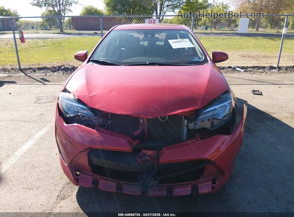 2T1BURHE8HC852406 2017 TOYOTA LL Red Instrument cluster view