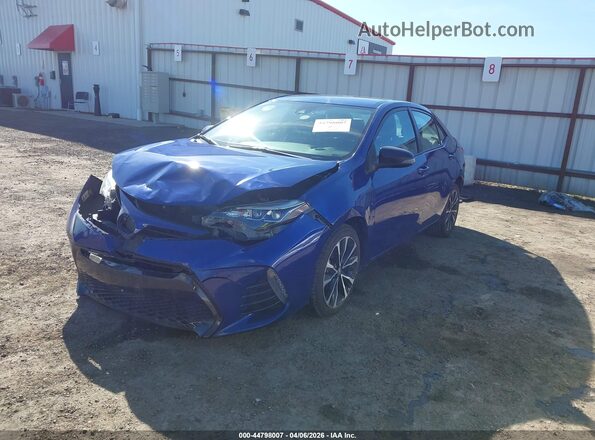 2T1BURHE9JC075353 2018 TOYOTA LL Blue Առջևի ձախ երեք քառորդ տեսարան
