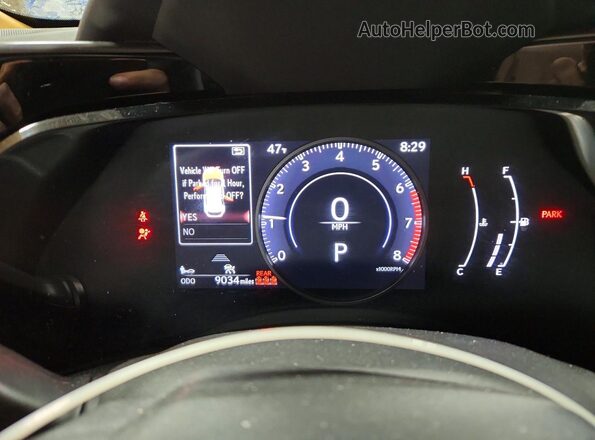 2T2AGCEZ5SC092350 2025 LEXUS NX Blue Вид щитка приладів