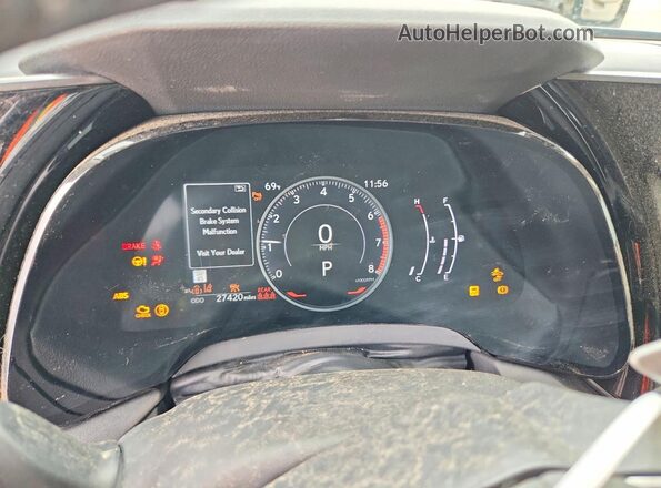 2T2BAMBA2PC007045 2023 LEXUS RX Черный Вид щитка приборов