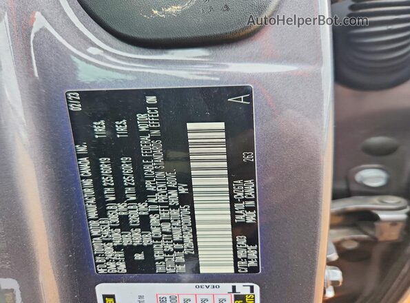 2T2BAMBA2PC007045 2023 LEXUS RX Черный Панорамный вид салона 360°