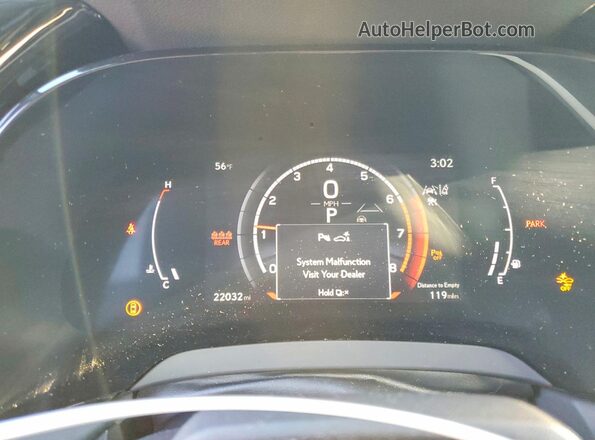 2T2BAMCA4PC004923 2023 LEXUS RX Blue Вид щитка приладів