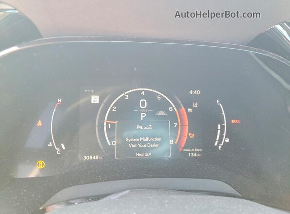 2T2BAMCA4RC040422 2024 LEXUS RX White Instrument cluster view