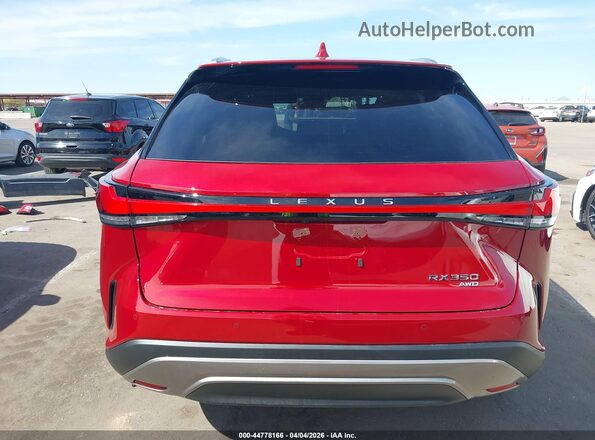 2T2BAMCA4TC130175 2026 LEXUS RX 350 Red 