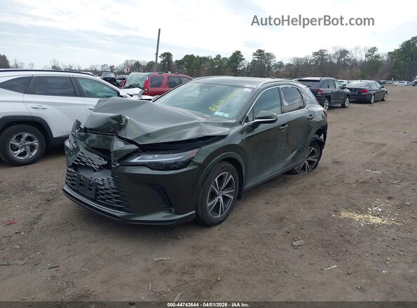 2T2BAMCA5RC067063 2024 LEXUS RX 350 Green წინა მარცხენა ხედი სამი მეოთხედიდან
