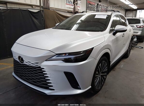 2T2BBMCA4SC094659 2025 LEXUS RX 350H White Vista tres cuartos delantera izquierda