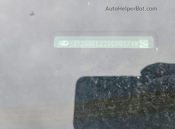 2T2GDCEZ2SC005748 2025 LEXUS NX White Widok naklejki z numerem VIN