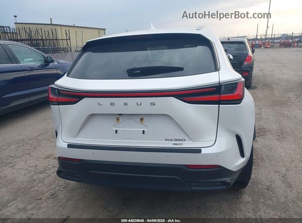 2T2GGCEZ2SC062734 2025 LEXUS NX 350 White 