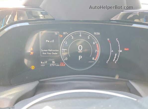 2T2GGCEZ5TC102144 2026 LEXUS NX White Вид щитка приладів