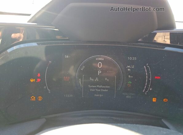 2T2GKCEZ4SC036442 2025 LEXUS NX Красный Вид щитка приборов