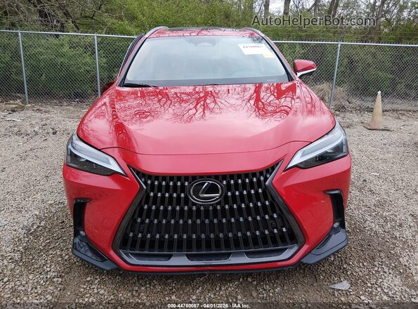 2T2GKCEZ6SC040296 2025 LEXUS NX 350H Red Instrument cluster view