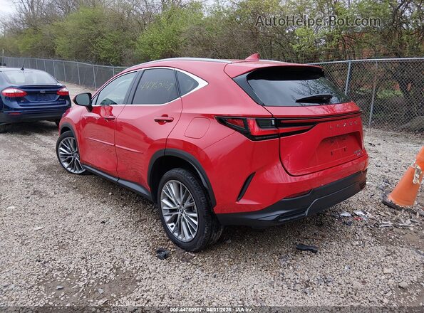 2T2GKCEZ6SC040296 2025 LEXUS NX 350H Red Rear left
