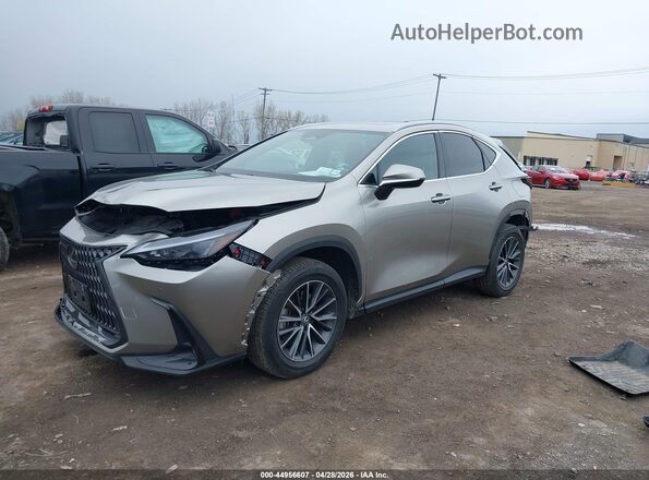 2T2GKCEZXSC042939 2025 LEXUS NX 350H Tan Առջևի ձախ երեք քառորդ տեսարան