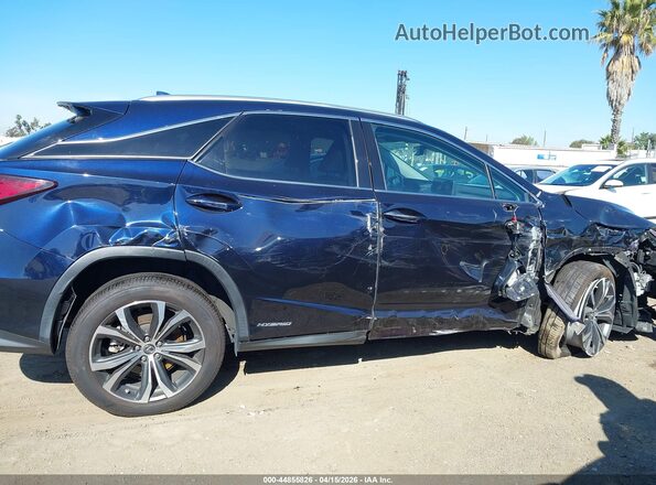 2T2HGMDA9LC051852 2020 LEXUS RX 450H Dark Blue Vista interior trasera