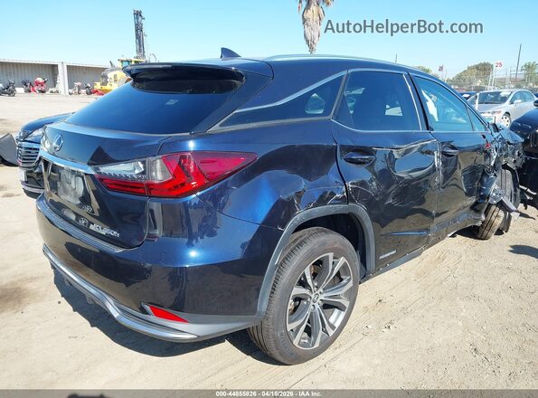 2T2HGMDA9LC051852 2020 LEXUS RX 450H Dark Blue Trasero derecho