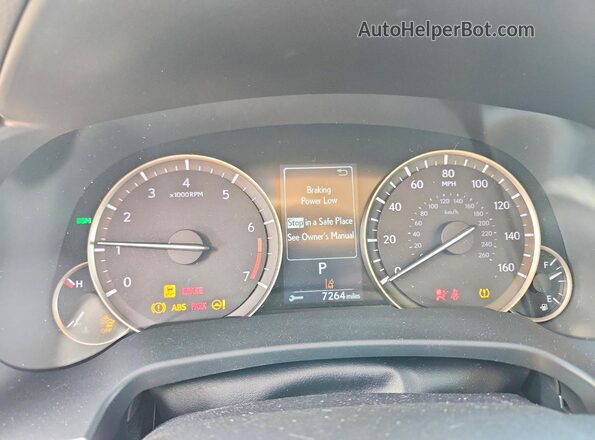 2T2HZMAA2MC194450 2021 LEXUS RX Blue Vista del cuadro de instrumentos