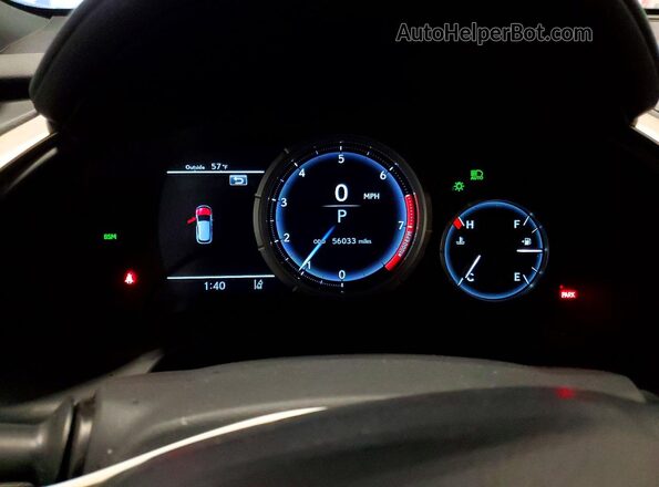 2T2SZMDA3MC263180 2021 LEXUS RX Blue ხელსაწყოთა პანელის ხედი