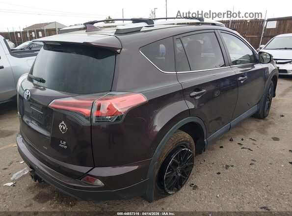 2T3BFREV4GW531675 2016 TOYOTA LE Burgundy Rear right