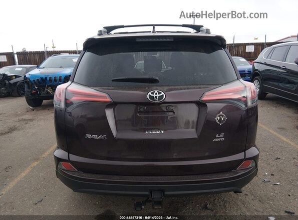 2T3BFREV4GW531675 2016 TOYOTA LE Burgundy 