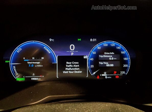 2T3DWRFV2RW243728 2024 TOYOTA RAV White Instrument cluster view