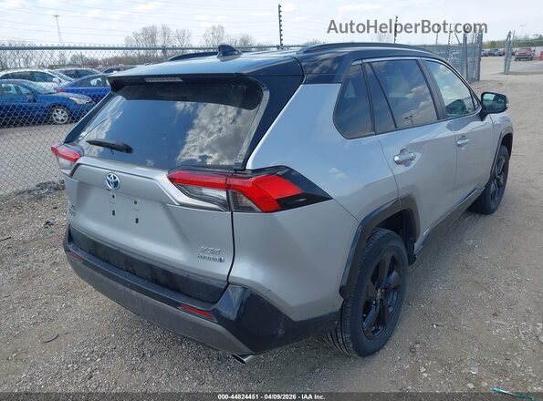 2T3E6RFV4MW027473 2021 TOYOTA RAV4 HYBRID Silver Задня права чверть