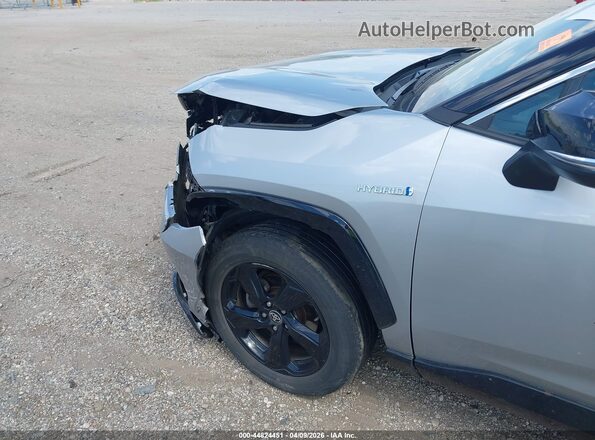 2T3E6RFV4MW027473 2021 TOYOTA RAV4 HYBRID Silver Вид спереду