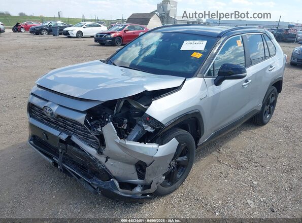 2T3E6RFV4MW027473 2021 TOYOTA RAV4 HYBRID Silver Передня ліва чверть