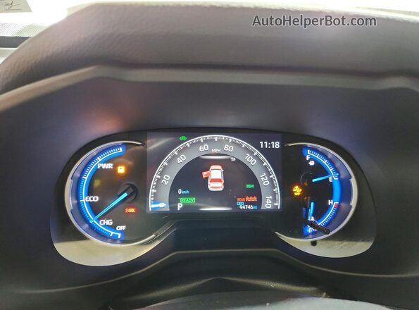 2T3E6RFV9MW009017 2021 TOYOTA RAV4 White Vista del cuadro de instrumentos