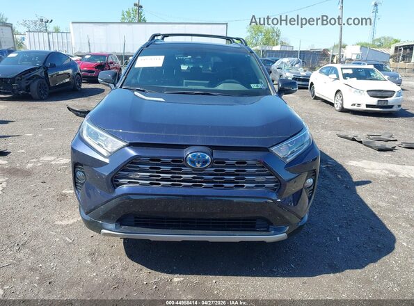 2T3EWRFV9LW072875 2020 TOYOTA RAV4 HYBRID Dark Blue Вид задньої частини салону