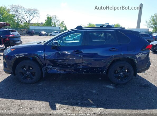 2T3EWRFV9LW072875 2020 TOYOTA RAV4 HYBRID Dark Blue Вид спереду