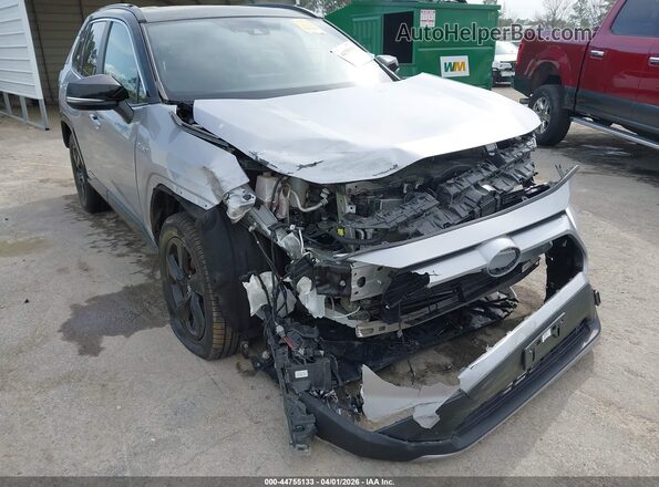 2T3EWRFVXKW015406 2019 TOYOTA RAV4 HYBRID Silver Вид спереду