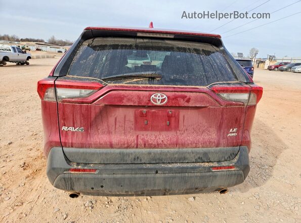 2T3F1RFV2PW369740 2023 TOYOTA LE Red Rear view