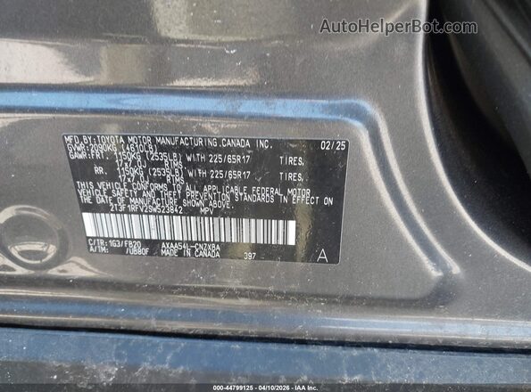 2T3F1RFV2SW523842 2025 TOYOTA LE Gray Widok komory silnika