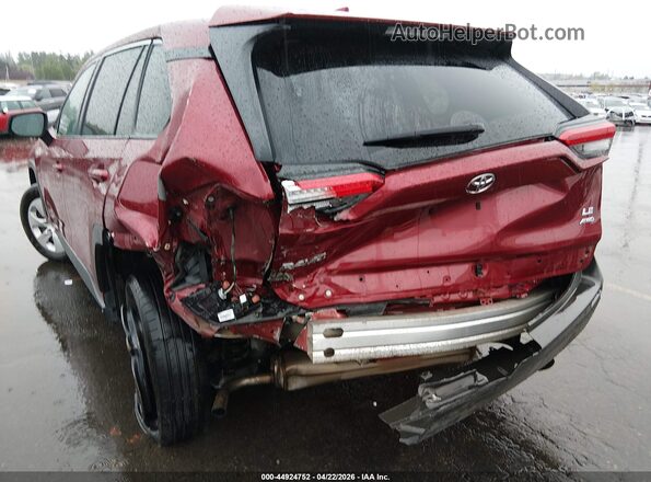 2T3F1RFV7NW272031 2022 TOYOTA LE Maroon Front view