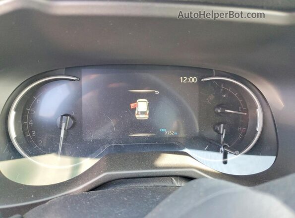 2T3F1RFV9SW601971 2025 TOYOTA RAV Black Instrument cluster view