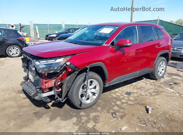2T3G1RFV5PW335702 2023 TOYOTA LE Red Առջևի ձախ երեք քառորդ տեսարան