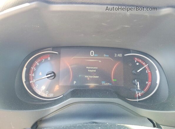2T3J1RFV2KW030107 2019 TOYOTA RAV4 Red Vista del cuadro de instrumentos