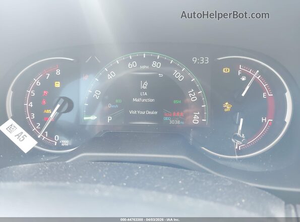 2T3K1RFV7SC359827 2025 TOYOTA LE Black Vista de los asientos traseros