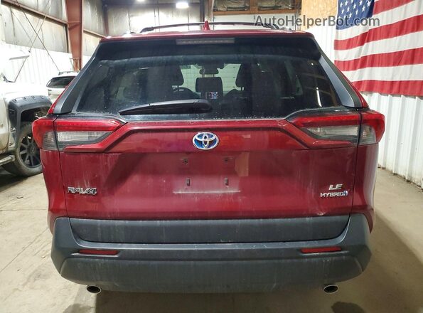 2T3MWRFV7KW014810 2019 TOYOTA LE Burgundy Հետևի տեսք