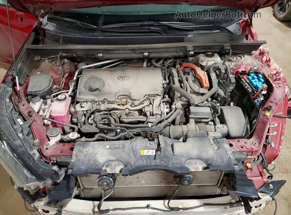 2T3MWRFV7KW014810 2019 TOYOTA LE Burgundy Շարժիչի բաժամունքի տեսք