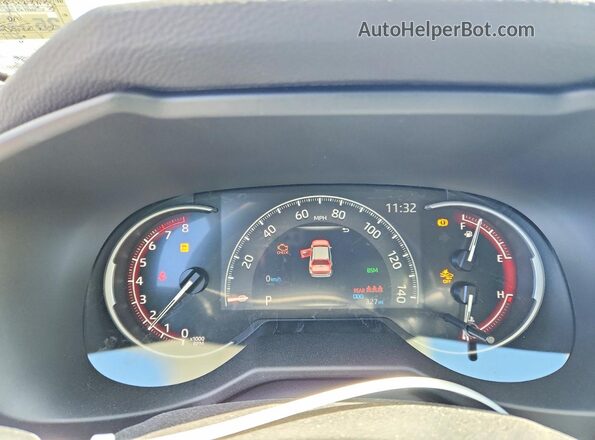 2T3P1RFV9SW631153 2025 TOYOTA RAV Blue Instrument cluster view