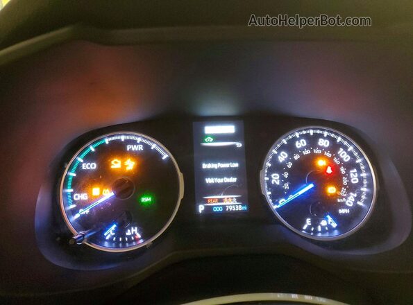 2T3RWRFV0LW090313 2020 TOYOTA LE Blue Widok zestawu wskaźników