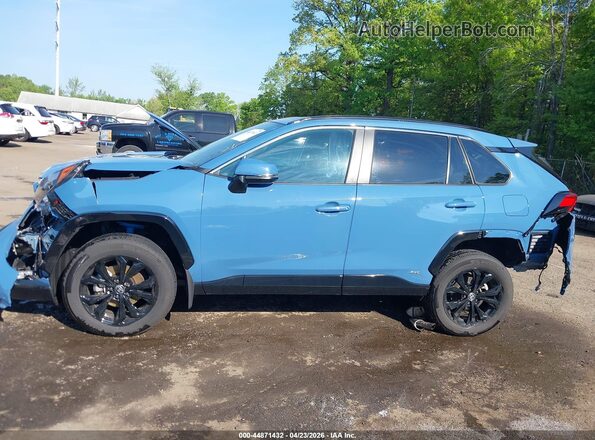 2T3T6RFV6RW079878 2024 TOYOTA RAV4 HYBRID Light Blue Панорамный вид салона 360°