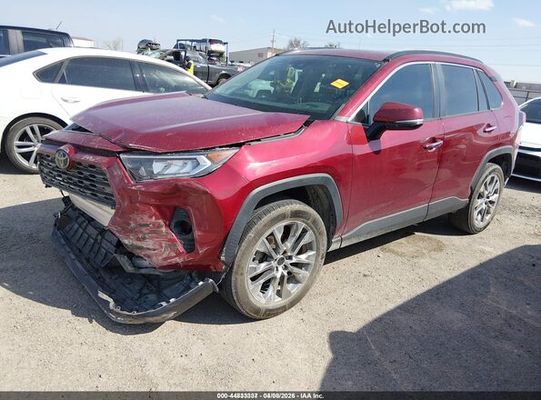 2T3Y1RFV4KW034142 2019 TOYOTA LIMITED Maroon Առջևի ձախ երեք քառորդ տեսարան